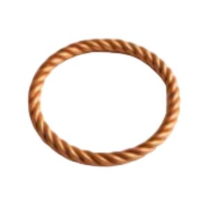 Half Water Cubit 333 MHz – Twisted Copper Tensor Ring for Water