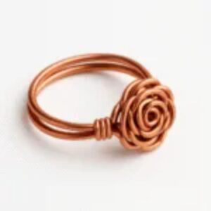 Rose Copper Ring Tops 1st