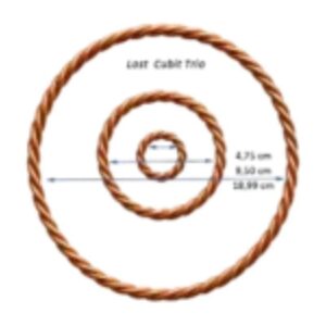 Lost Cubit Trio – 177 MHz Copper Tensor Rings