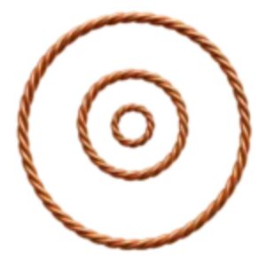 Water Cubit Trio – 333 MHz Copper Tensor Rings